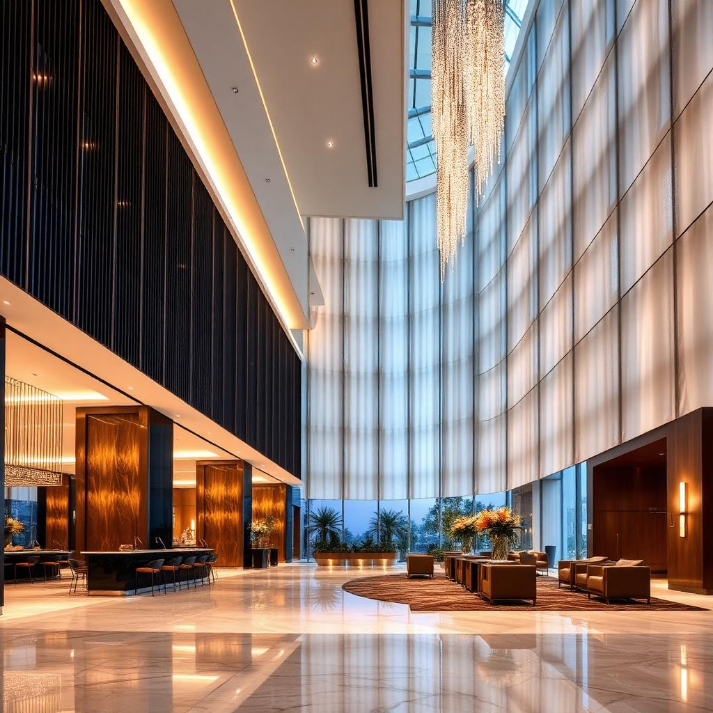 Premium hotel lobby